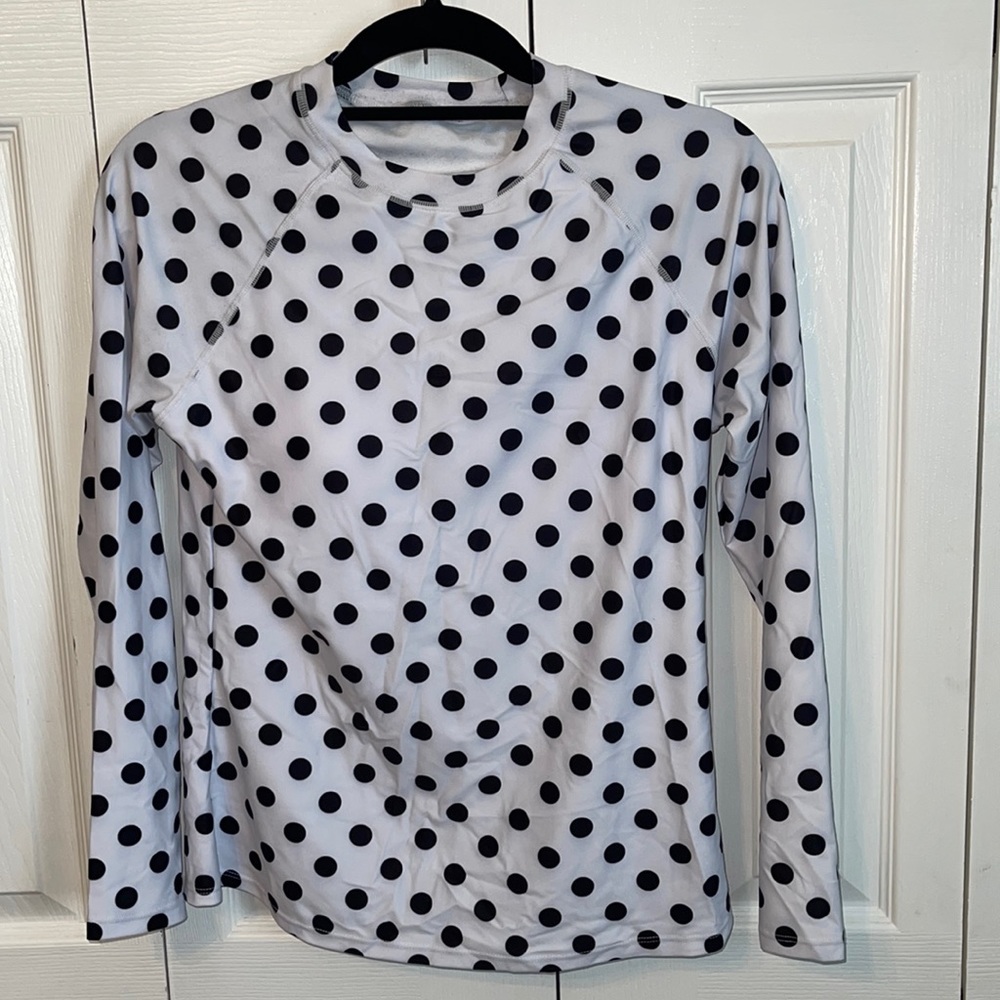 Long sleeve swim top with bra insert, rash guard, unbranded NWOT